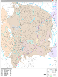 Chapel Hill Wall Map Premium Style 2026